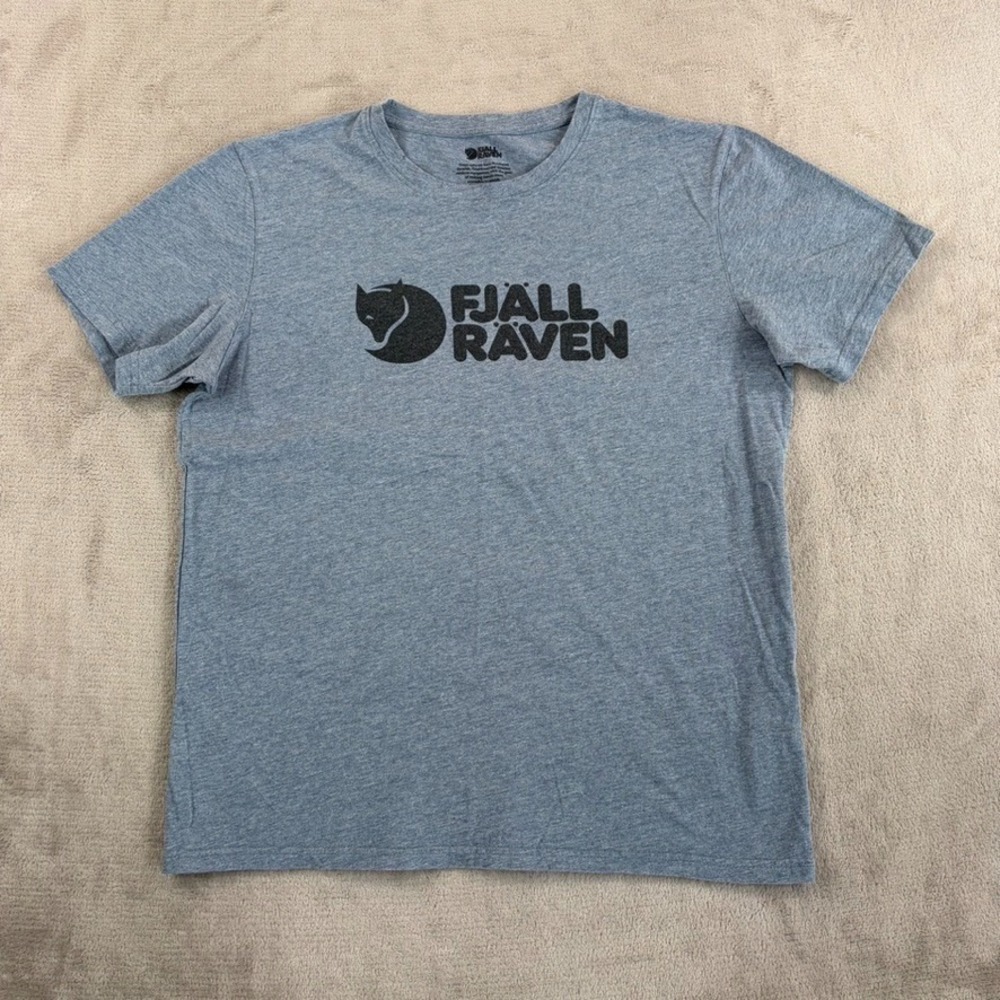 Fjallraven Arctic Fox Logo Crew Tee T Shirt in Grey Men Medium Huckberry Outdoor